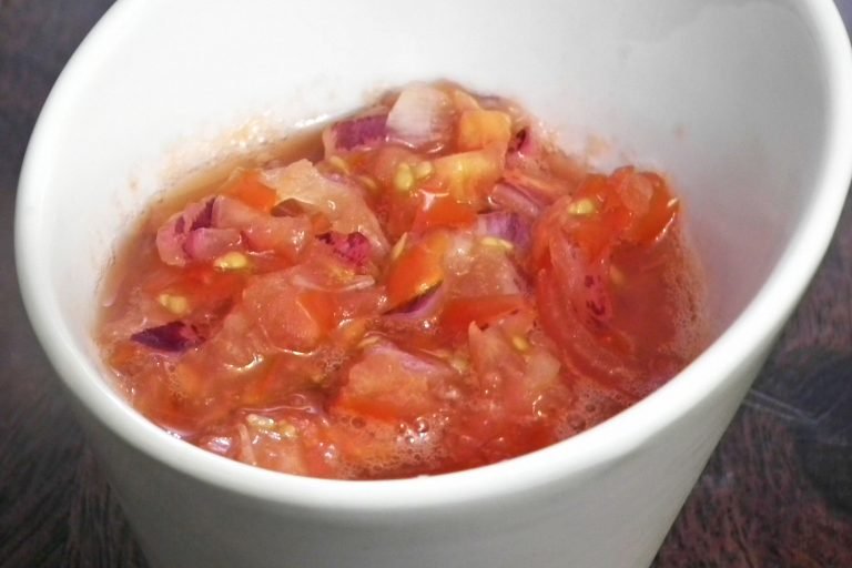 Salsa dip side dish