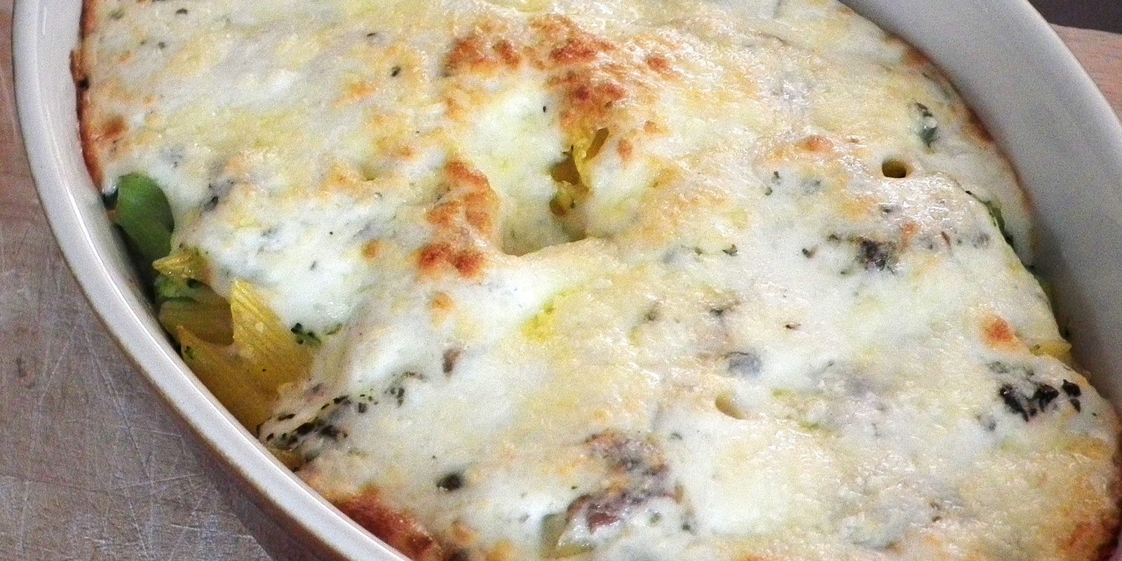 Salmon and Broccoli Pasta Bake