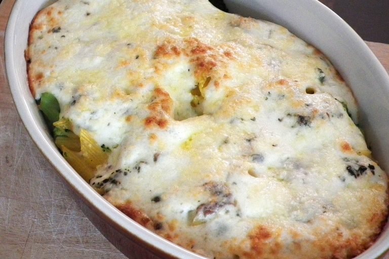 Salmon and Broccoli Pasta Bake